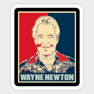 Wayne Newton Hope Poster Art Sticker